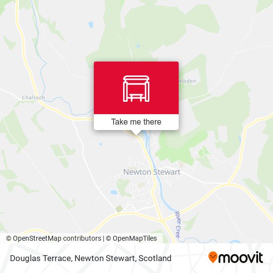 Douglas Terrace, Newton Stewart map