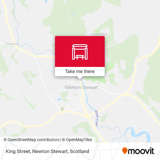 King Street, Newton Stewart map