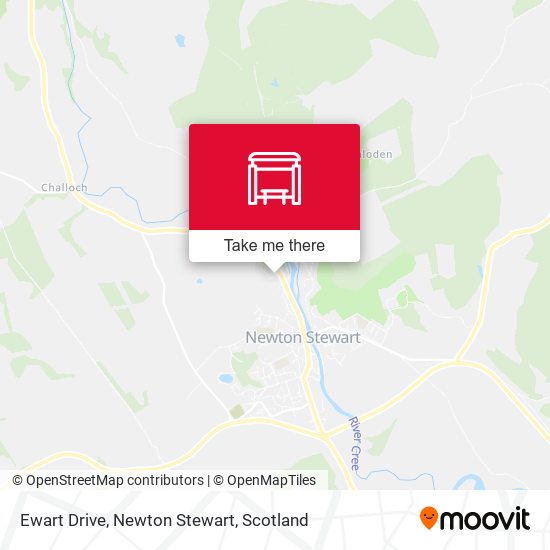 Ewart Drive, Newton Stewart map