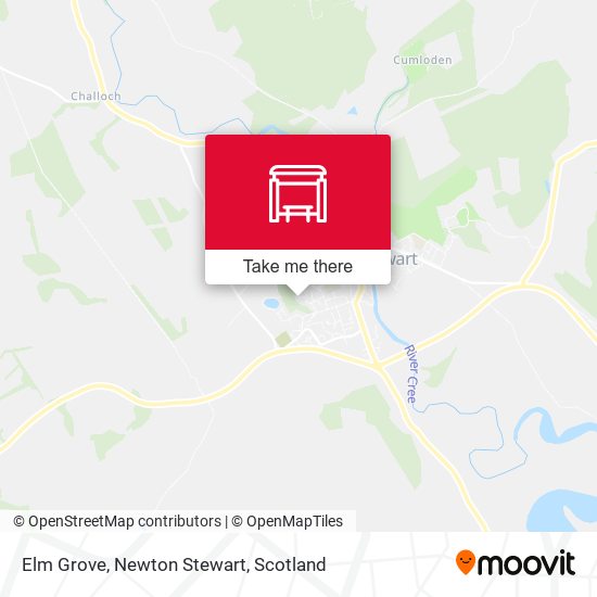 Elm Grove, Newton Stewart map