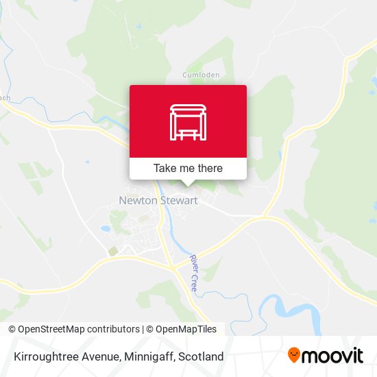 Kirroughtree Avenue, Minnigaff map