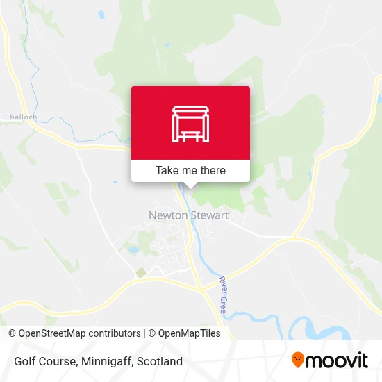 Golf Course, Minnigaff map
