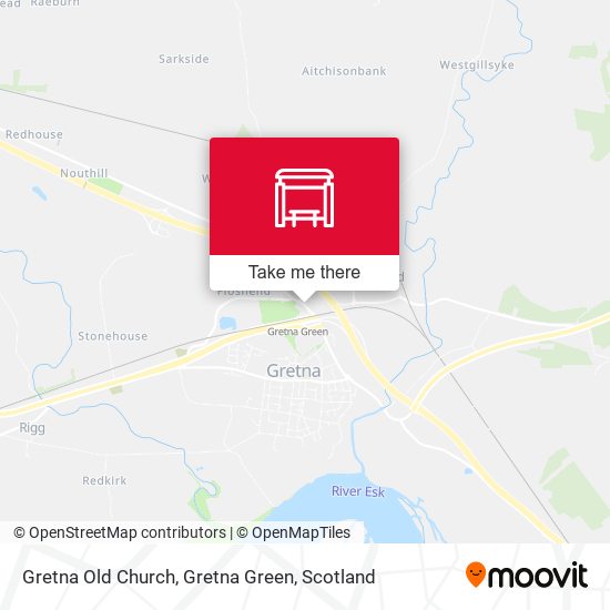Gretna Old Church, Gretna Green map