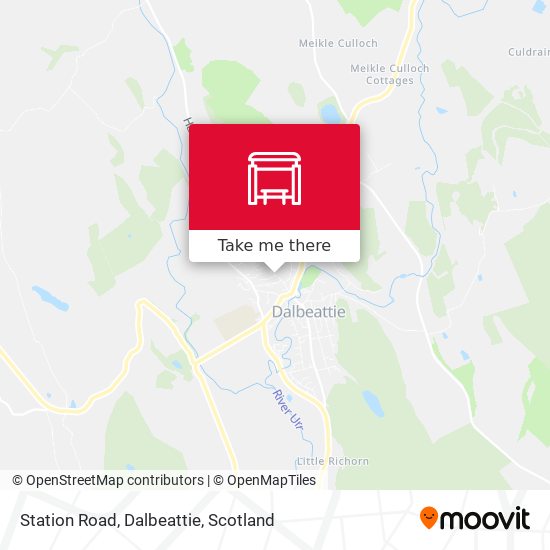 Station Road, Dalbeattie map