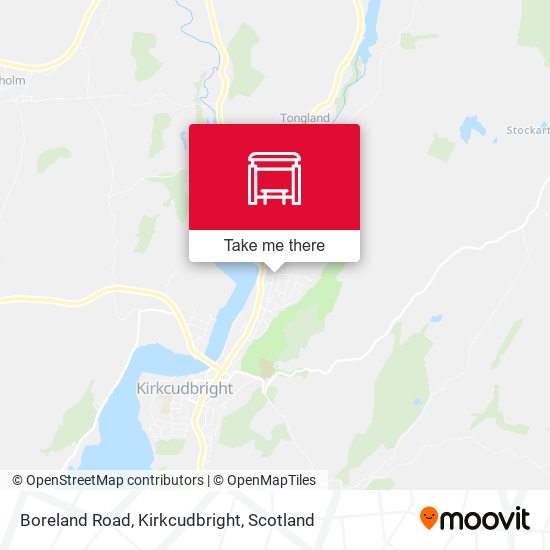 Boreland Road, Kirkcudbright map