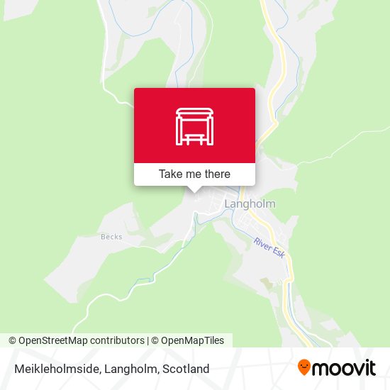 Meikleholmside, Langholm map