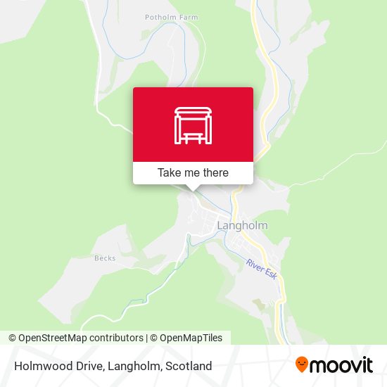 Holmwood Drive, Langholm map