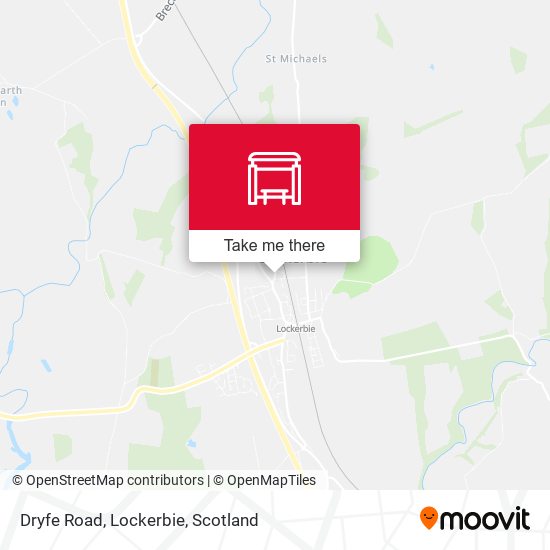 Dryfe Road, Lockerbie map