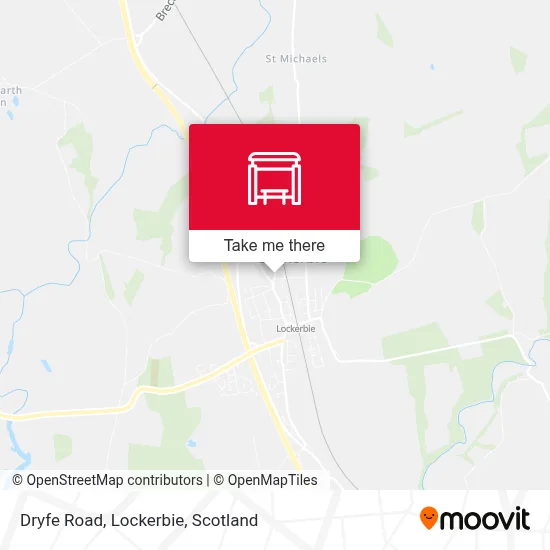 Dryfe Road, Lockerbie map