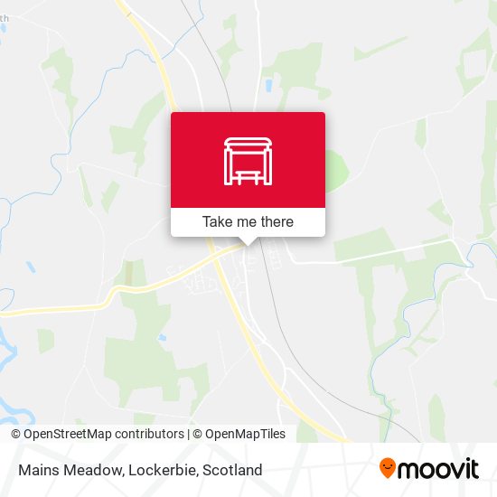Mains Meadow, Lockerbie map