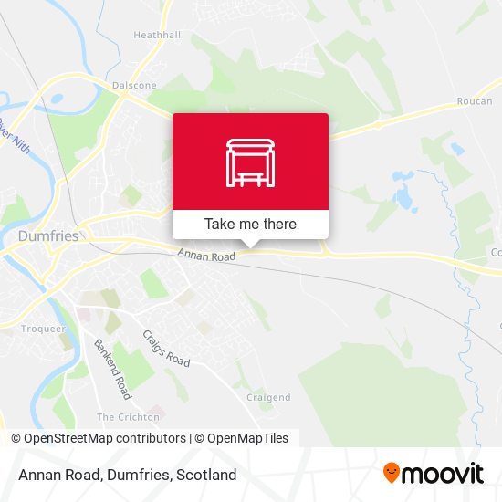 Annan Road, Dumfries map