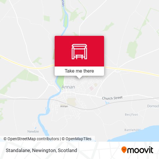 Standalane, Newington map