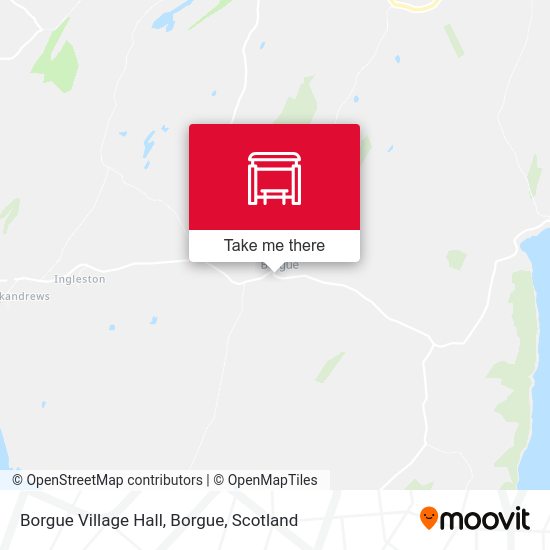 Borgue Village Hall, Borgue map