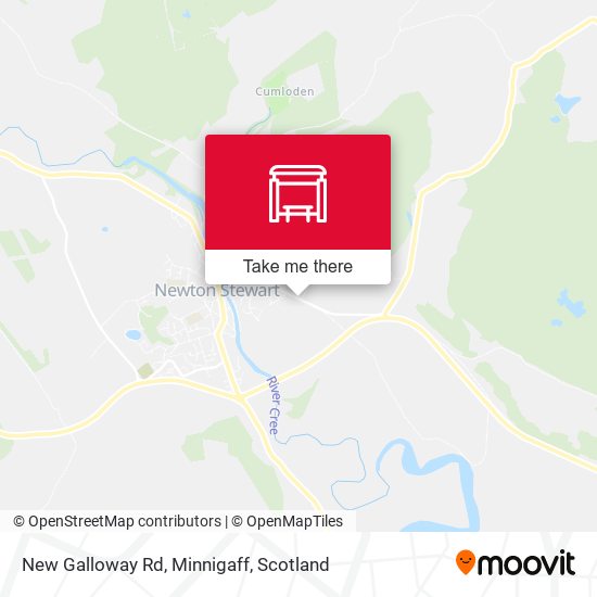 New Galloway Rd, Minnigaff map