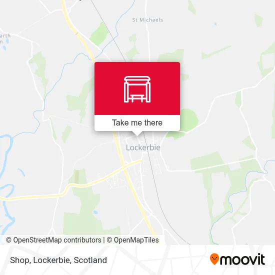 Shop, Lockerbie map