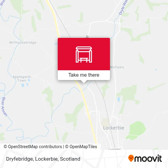 Dryfebridge, Lockerbie map