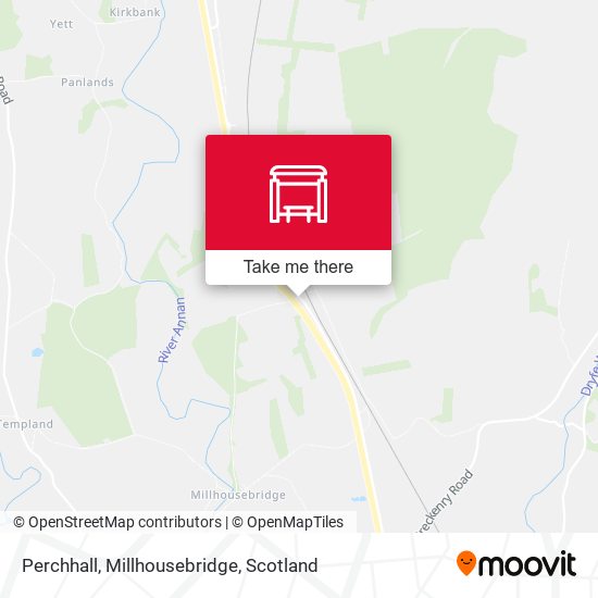 Perchhall, Millhousebridge map