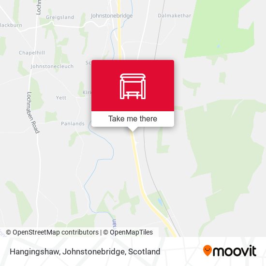 Hangingshaw, Johnstonebridge map