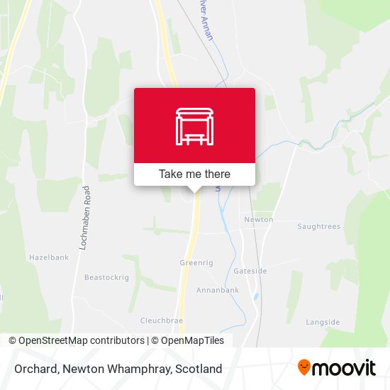 Orchard, Newton Whamphray map