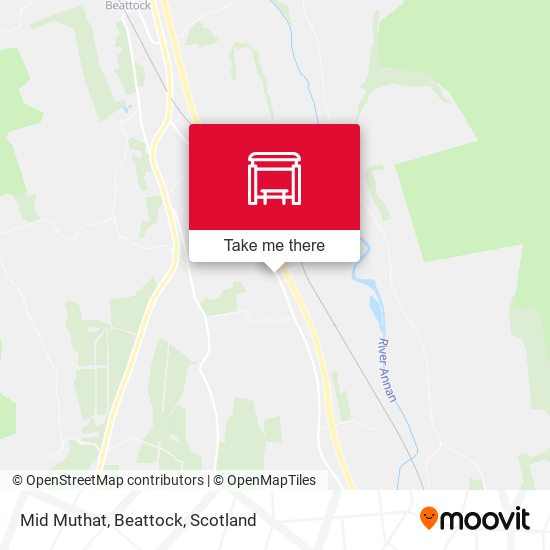 Mid Muthat, Beattock map