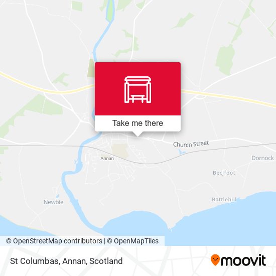 St Columbas, Annan map