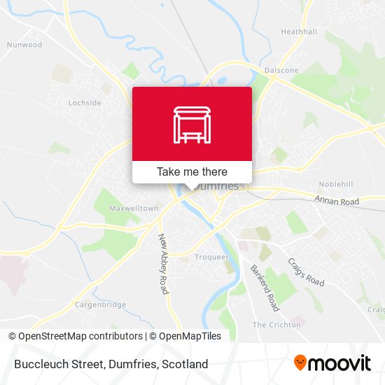Buccleuch Street, Dumfries map