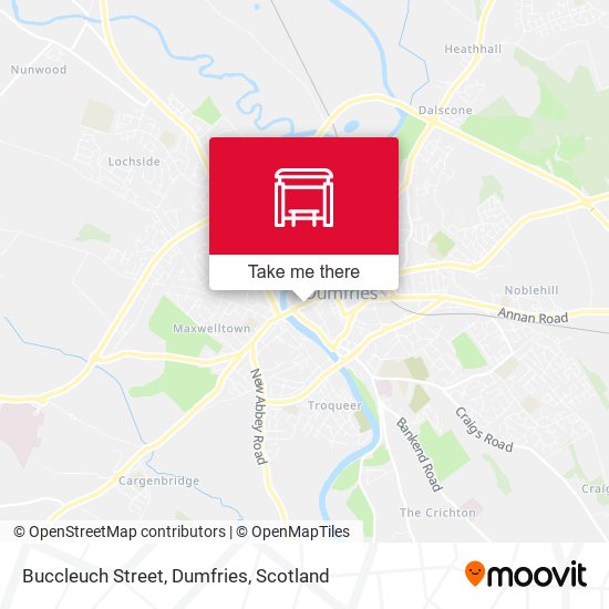 Buccleuch Street, Dumfries map