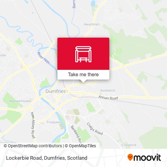 Lockerbie Road, Dumfries map