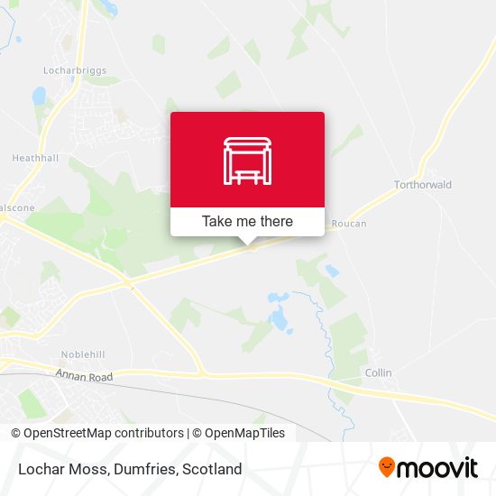 Lochar Moss, Dumfries map