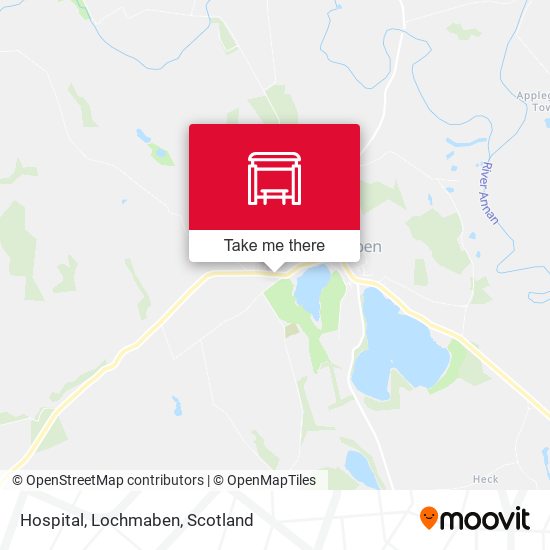 Hospital, Lochmaben map
