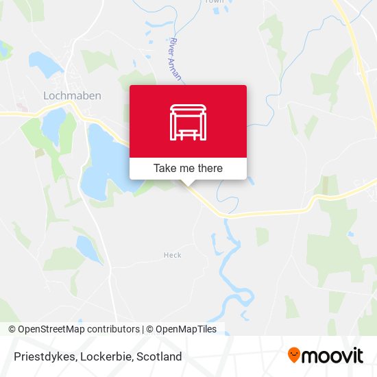 Priestdykes, Lockerbie map