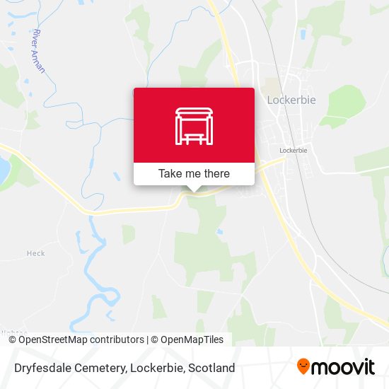 Dryfesdale Cemetery, Lockerbie map