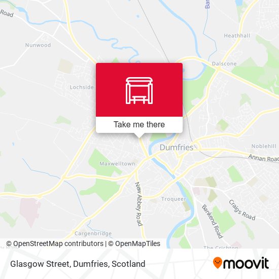 Glasgow Street, Dumfries map