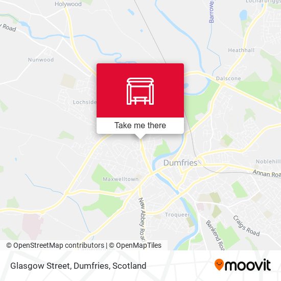 Glasgow Street, Dumfries map