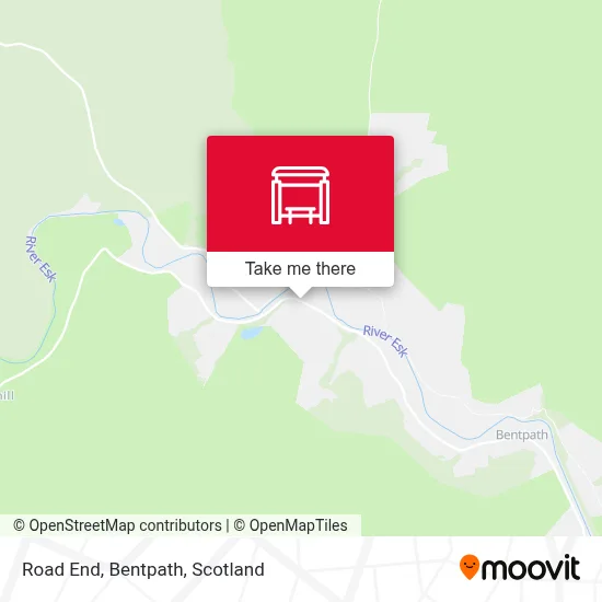 Road End, Bentpath map