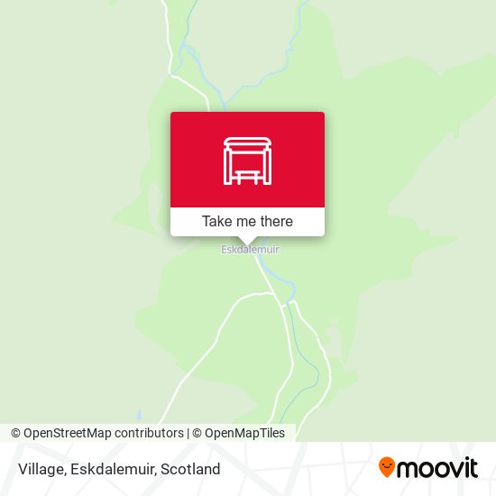 Village, Eskdalemuir map