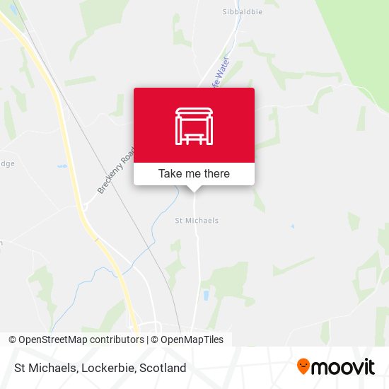 St Michaels, Lockerbie map