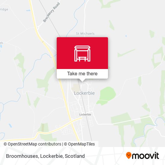 Broomhouses, Lockerbie map