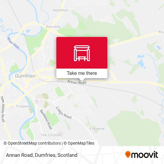 Annan Road, Dumfries map