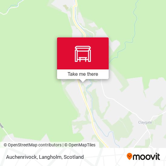 Auchenrivock, Langholm map