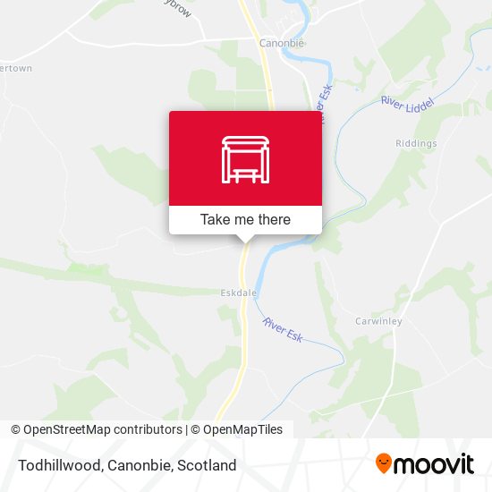 Todhillwood, Canonbie map