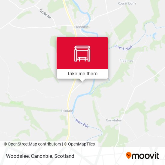 Woodslee, Canonbie map