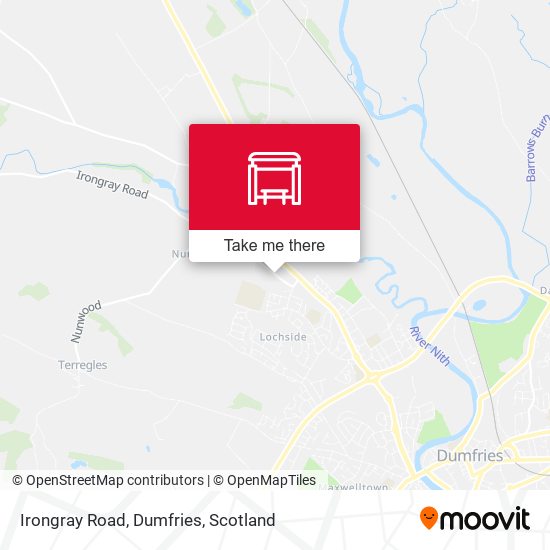 Irongray Road, Dumfries map