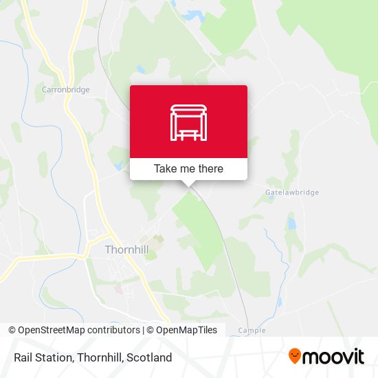 Rail Station, Thornhill map