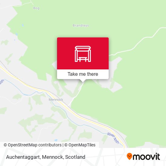 Auchentaggart, Mennock map