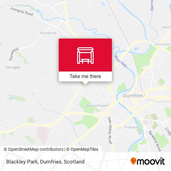 Blackley Park, Dumfries map