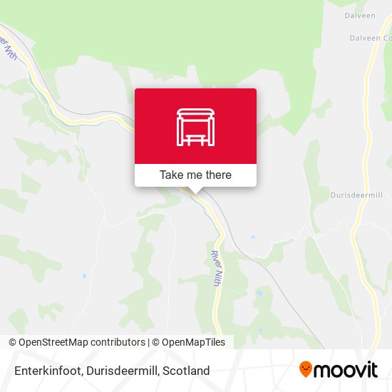 Enterkinfoot, Durisdeermill map