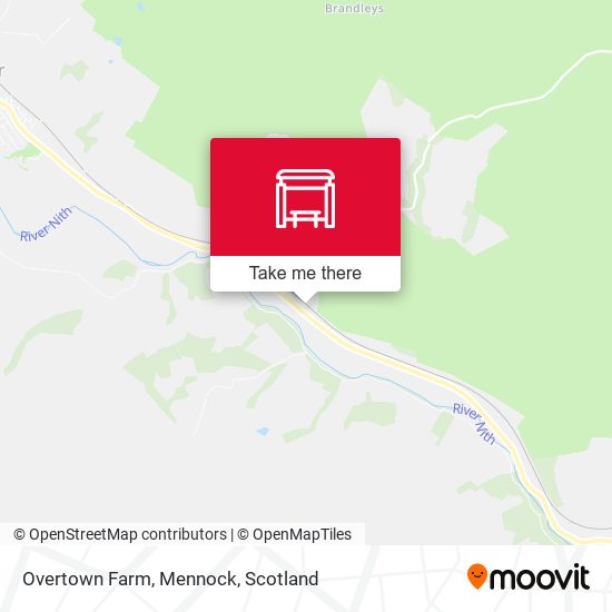 Overtown Farm, Mennock map