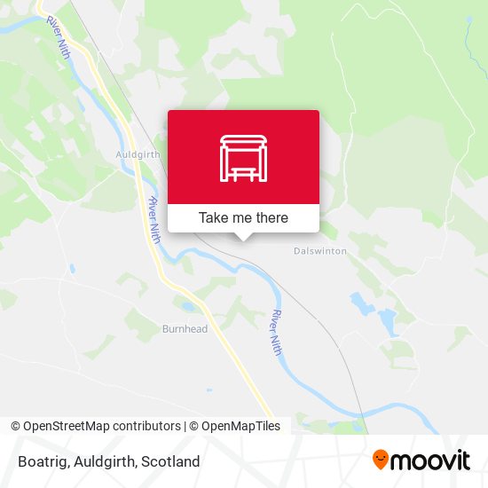 Boatrig, Auldgirth map