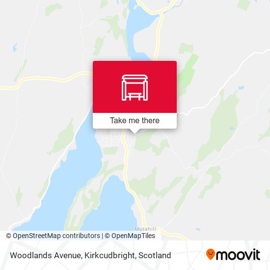 Woodlands Avenue, Kirkcudbright map